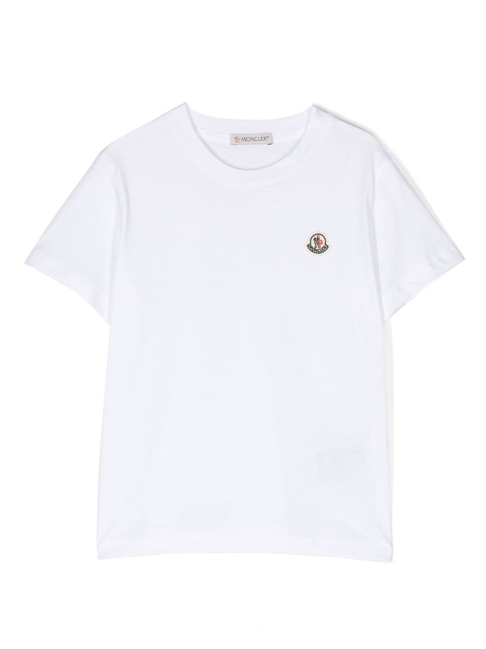 T shirt bambino girocollo bianca